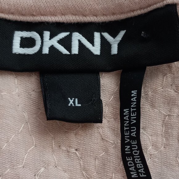 NWOT DKNY Rose Gold Sequin Short Sleeve Top Size XL Glamorous & Stretchy - Picture 6 of 7
